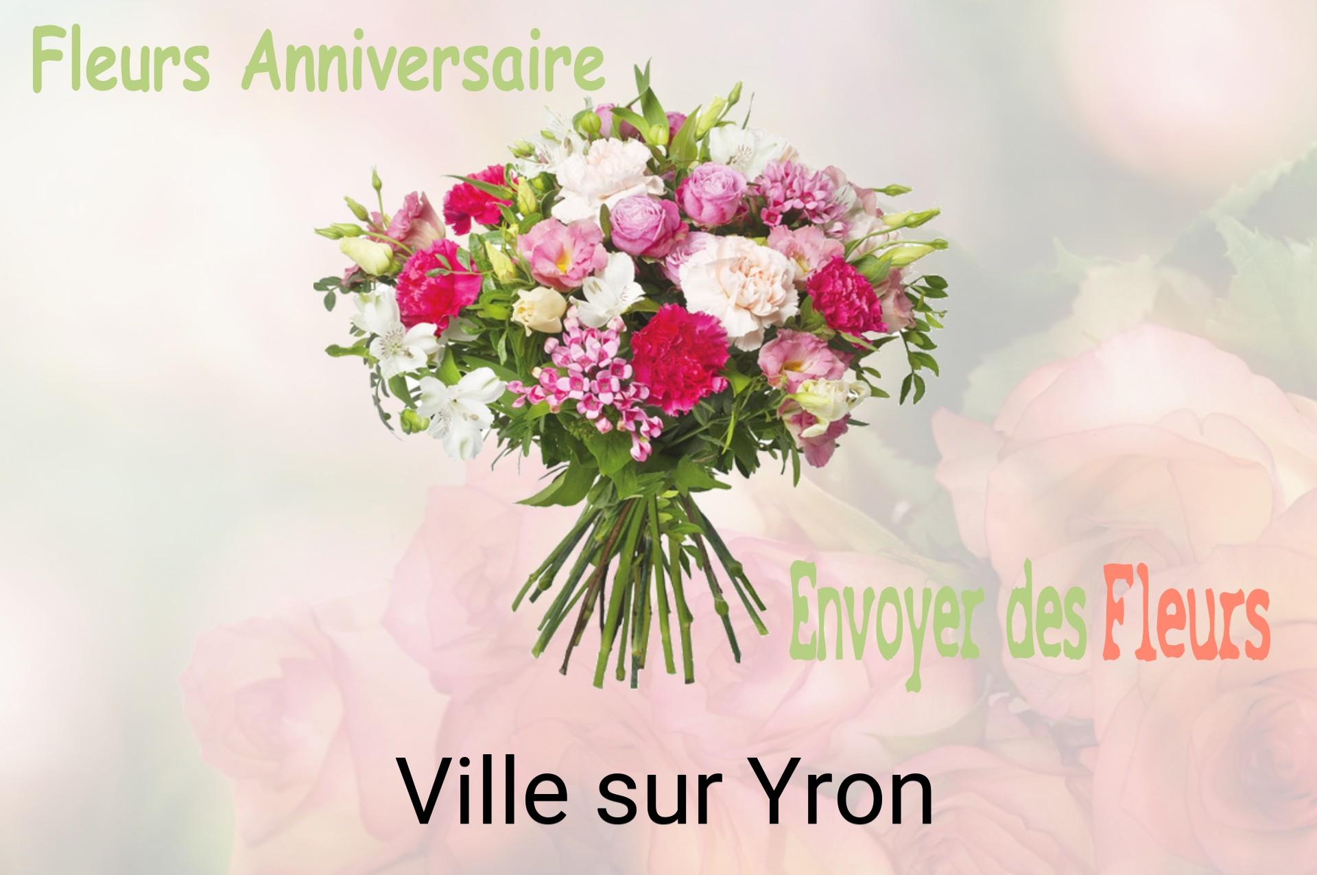 Bouquet de fleurs d’anniversaire livré à Ville-sur-Yron